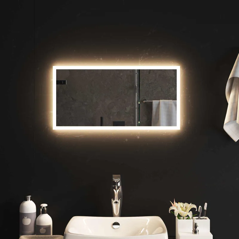 LED vonios veidrodis Skaidrus 60 x 30 cm grūdintas stiklas
