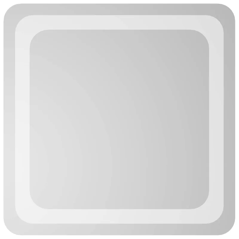 LED vonios veidrodis Skaidrus 40 x 40 cm grūdintas stiklas