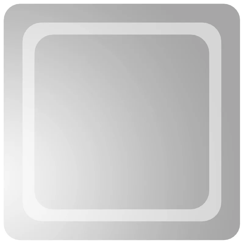 LED vonios veidrodis Skaidrus 50 x 50 cm grūdintas stiklas