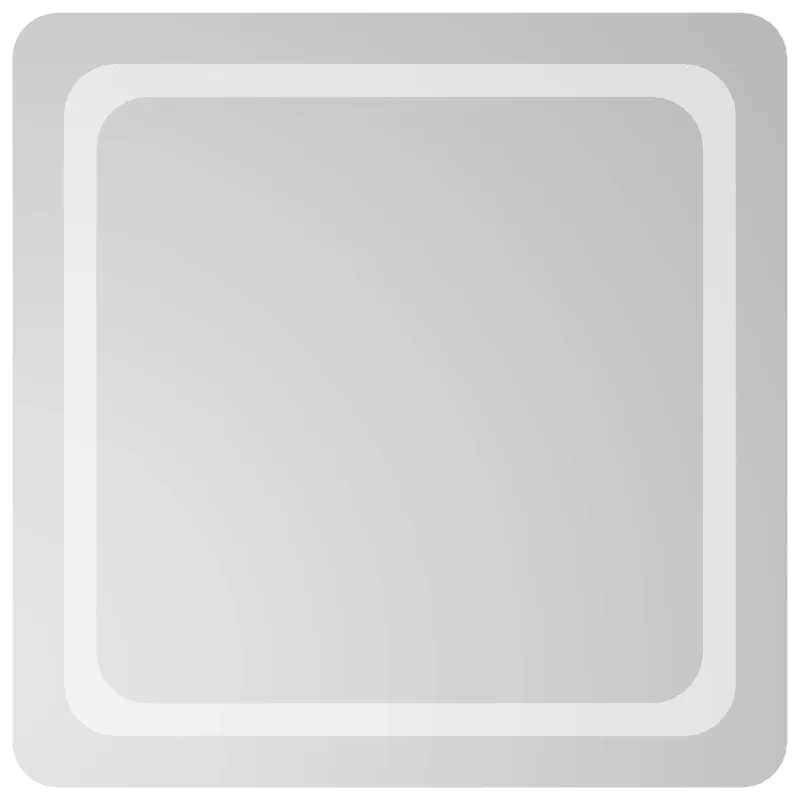 LED vonios veidrodis Skaidrus 60 x 60 cm grūdintas stiklas