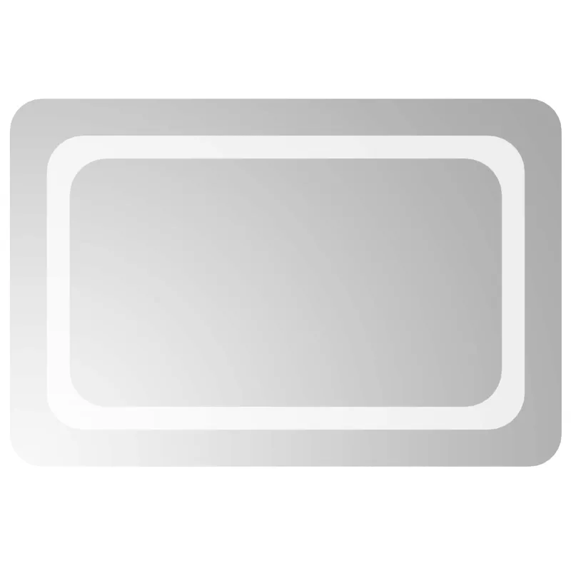 LED vonios veidrodis Skaidrus 60 x 40 cm grūdintas stiklas