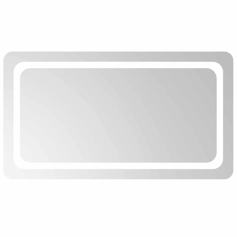 LED vonios veidrodis Skaidrus 90 x 50 cm grūdintas stiklas