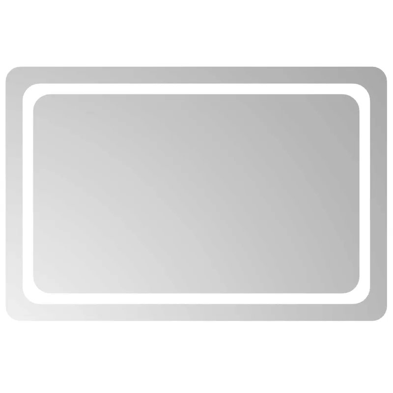 LED vonios veidrodis Skaidrus 90 x 60 cm grūdintas stiklas