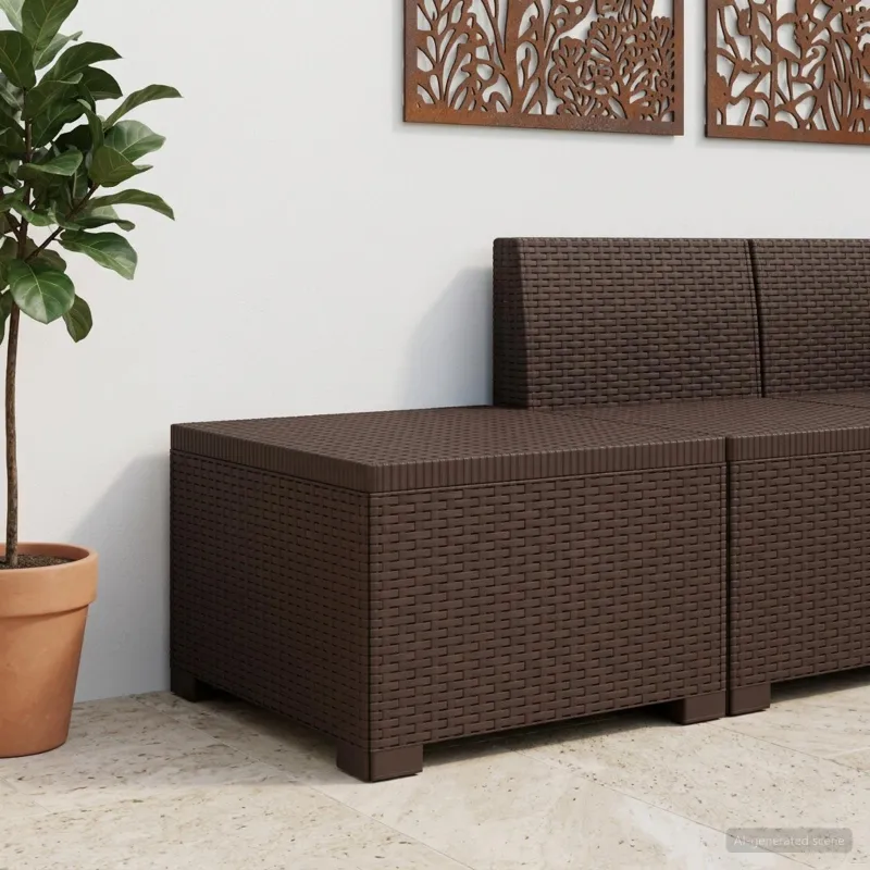 1-Vietis Sodo Sofas, Atrodo kaip Ratano PP Ruda
