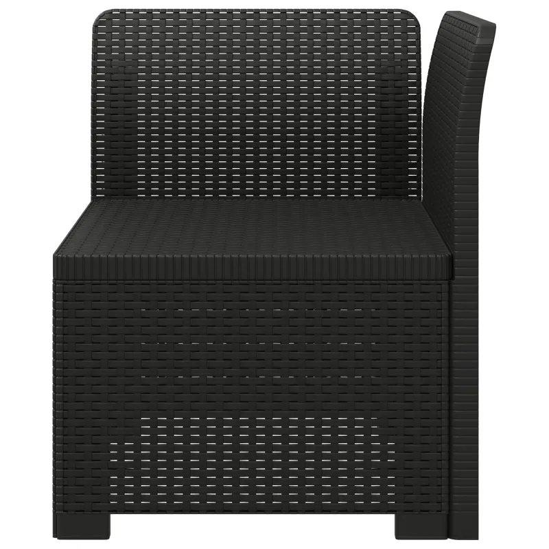 1-Vietis Sodo Sofas, Atrodo kaip Ratano PP Antracito