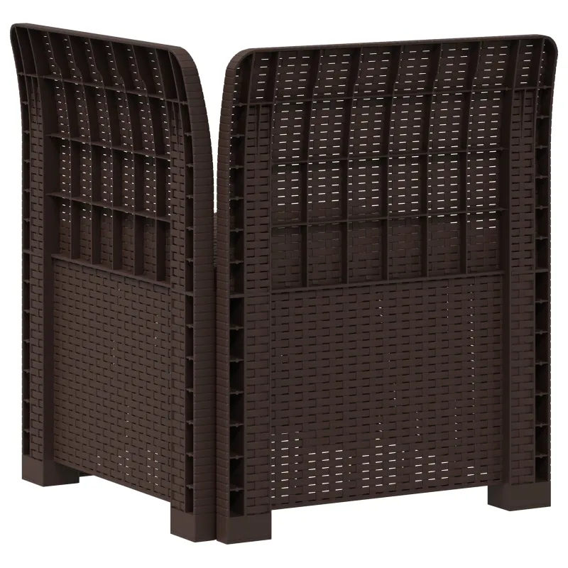 1-Vietis Sodo Sofas, Atrodo kaip Ratano PP Ruda