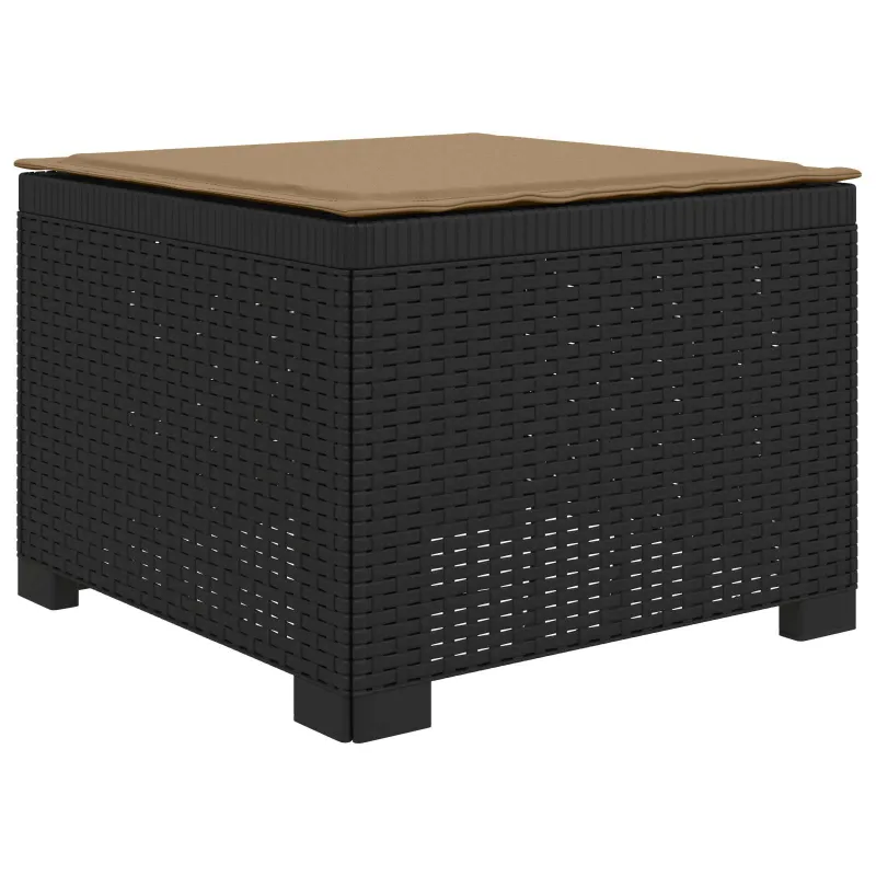 3-vietė sodo sofa su pagalvėlėmis, Rattan išvaizda PP Antracito