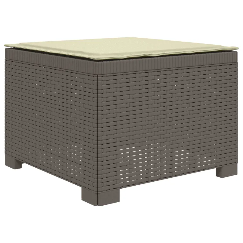 3-vietė sodo sofa su pagalvėlėmis, Rattan išvaizda PP
