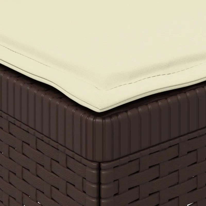 3-vietė sodo sofa su pagalvėlėmis, Rattan išvaizda PP