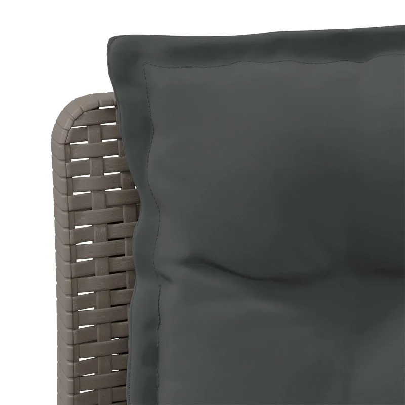3-vietė sodo sofa su pagalvėlėmis, Rattan išvaizda PP