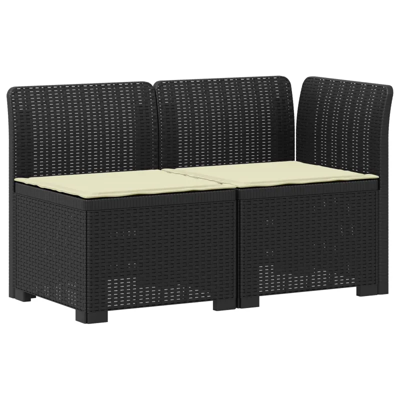 2-Vietis Sodo Sofas su Pagalvėlėmis, Atrodo kaip Ratano PP