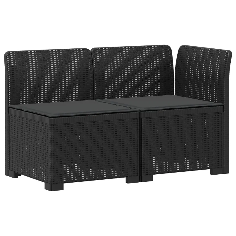 2-Vietis Sodo Sofas su Pagalvėlėmis, Atrodo kaip Ratano PP