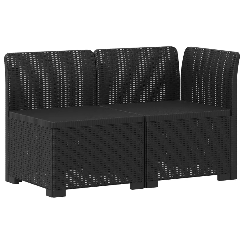 2-Vietis Sodo Sofas su Pagalvėlėmis, Atrodo kaip Ratano PP