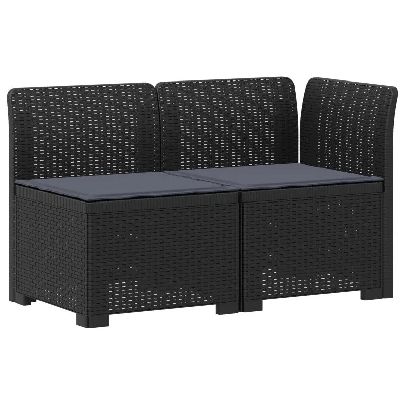 2-Vietis Sodo Sofas su Pagalvėlėmis, Atrodo kaip Ratano PP