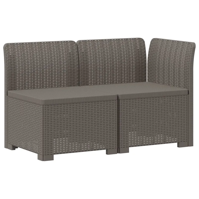2-Vietis Sodo Sofas su Pagalvėlėmis, Atrodo kaip Ratano PP