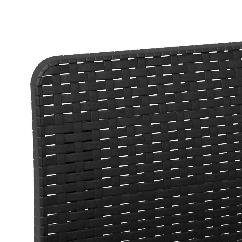 3- vietis Sodas Sofas Ratanas PP Antracito