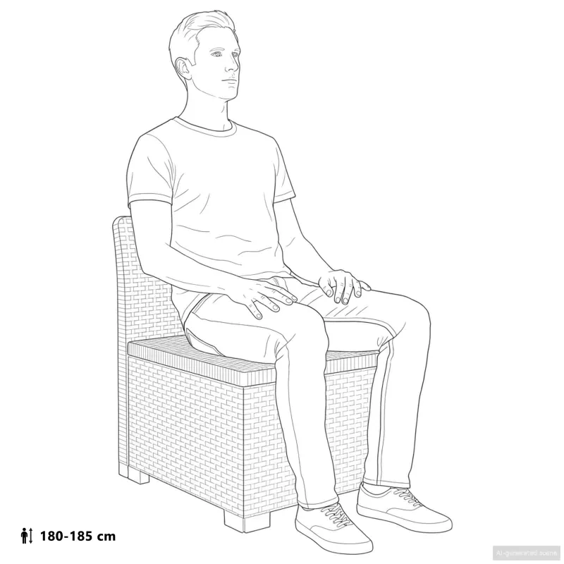 3-vietė sodo sofa su pagalvėlėmis, Rattan išvaizda PP Antracito