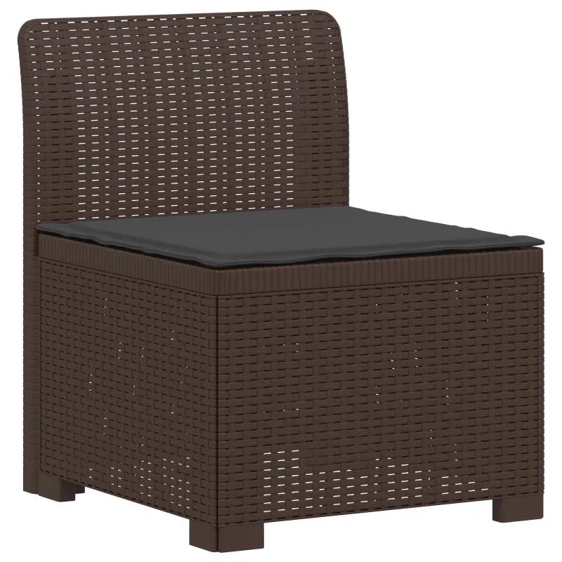 3-vietė sodo sofa su pagalvėlėmis, Rattan išvaizda PP Ruda
