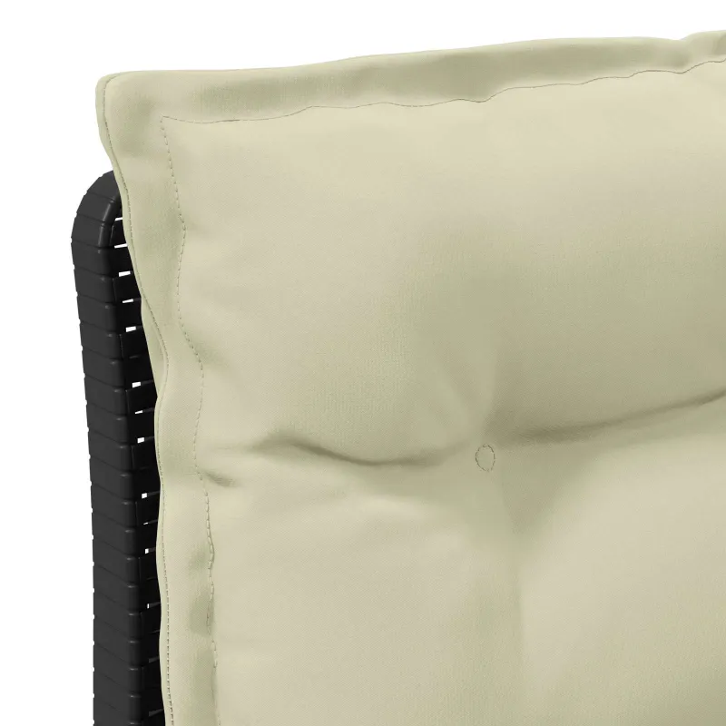 3-vietė sodo sofa su pagalvėlėmis, Rattan išvaizda PP Antracito