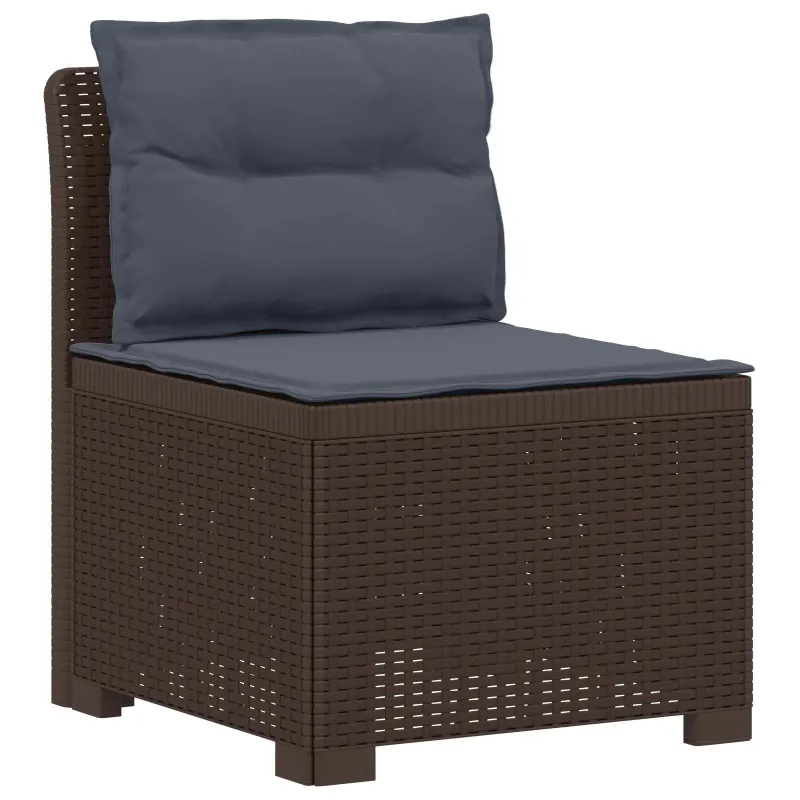 3-vietė sodo sofa su pagalvėlėmis, Rattan išvaizda PP Ruda