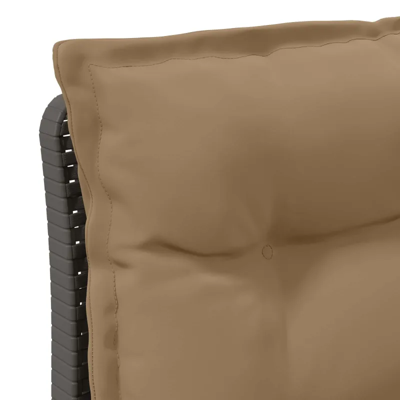 3-vietė sodo sofa su pagalvėlėmis, Rattan išvaizda PP