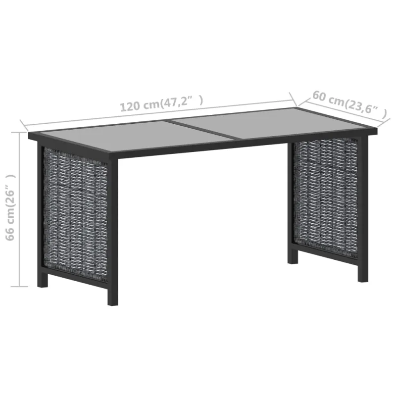 Sodo komplekti, 9 osaa, antrasiitti, polyrataskät, tyynyillä