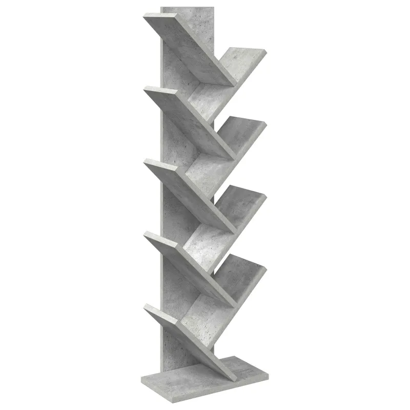 Medinis bibliotekos stovas 6-lygių 30 x 18 x 100 cm