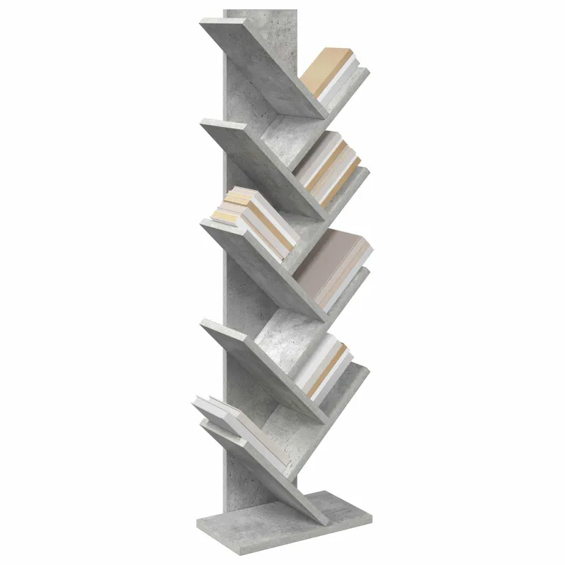 Medinis bibliotekos stovas 6-lygių 30 x 18 x 100 cm