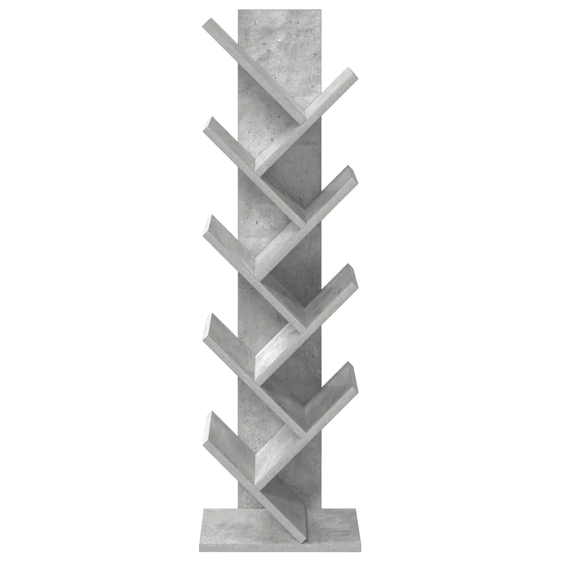 Medinis bibliotekos stovas 6-lygių 30 x 18 x 100 cm
