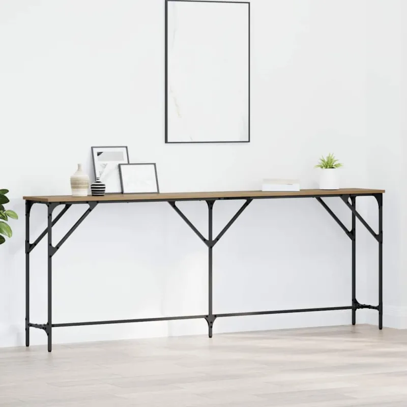 Konsolinis stalas artisano ąžuolo 200 x 29 x 75 cm
