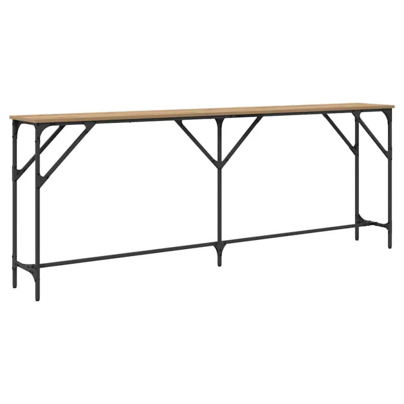 Konsolinis stalas artisano ąžuolo 200 x 29 x 75 cm