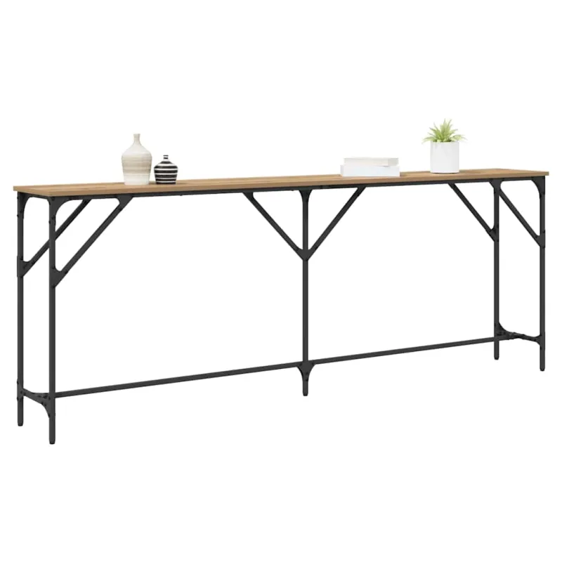 Konsolinis stalas artisano ąžuolo 200 x 29 x 75 cm