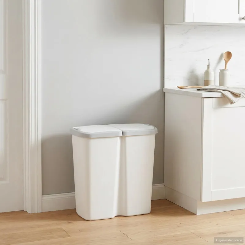 Šiukšlių kibiras Balta 48,5 x 28 x 51 cm PP