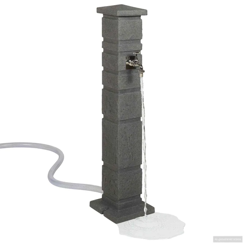 Sodo cisterna Antracito 26 x 26 x 101 cm PE