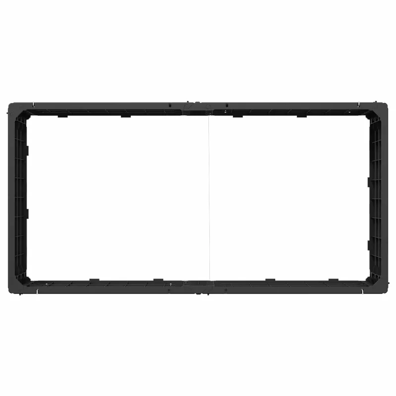 Pakelta lova Juoda 151 x 75,5 x 25 cm PP
