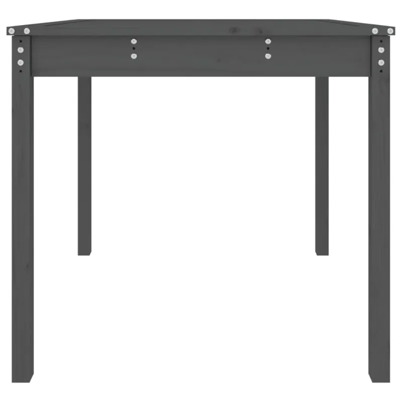 Sodo pöytä, harmaa, 82,5x82,5x76cm, mäntypuuta massiivia