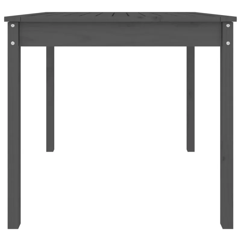 Sodo pöytä, harmaa, 82,5x82,5x76cm, mäntypuuta massiivia