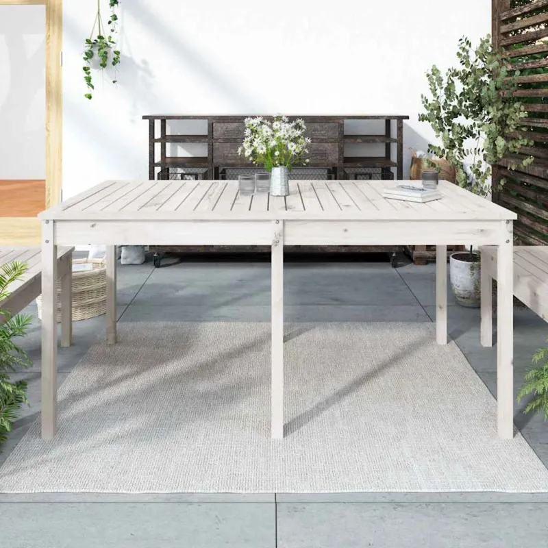 Soodan pöytätaso, valkoinen, 159,5x82,5x76cm, mäntypuuta massiivia