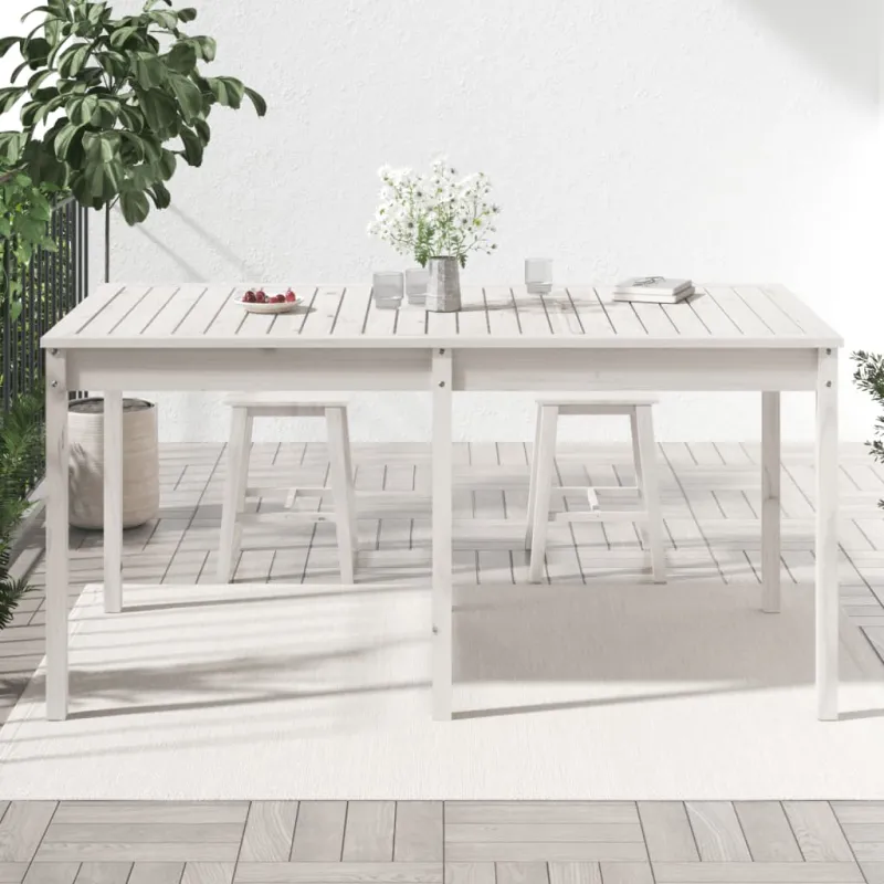 Soodan pöytätaso, valkoinen, 159,5x82,5x76cm, mäntypuuta massiivia