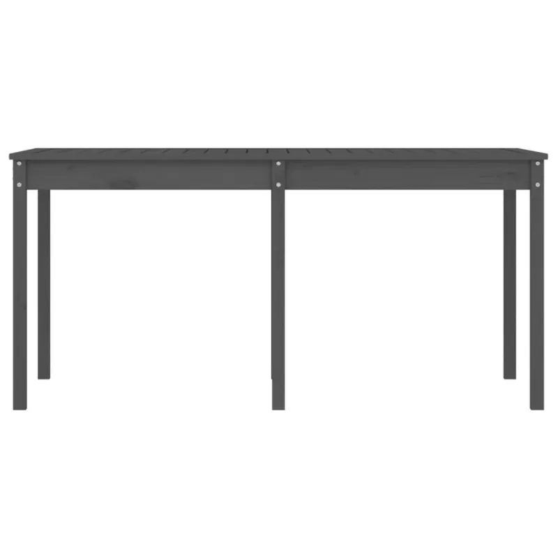 Soodinen pöytätaso, harmaa, 159,5x82,5x76cm, mäntypuuta massiivia