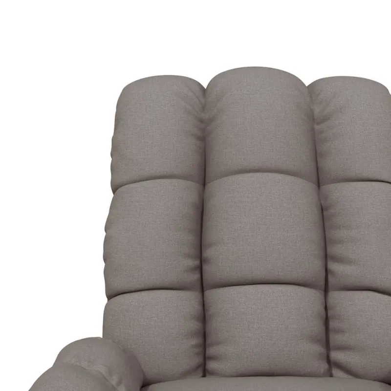 Masažinis krėslas, taupe spalvos, audinys