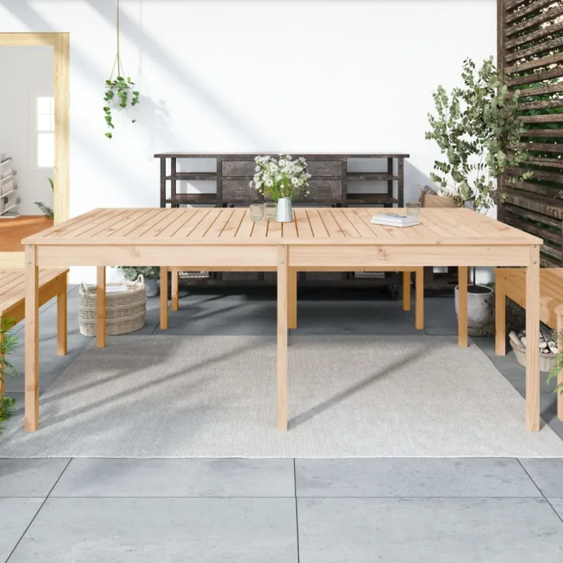 Sodo pöytätaso, 203,5x100x76cm, mäntypuuta massiivia