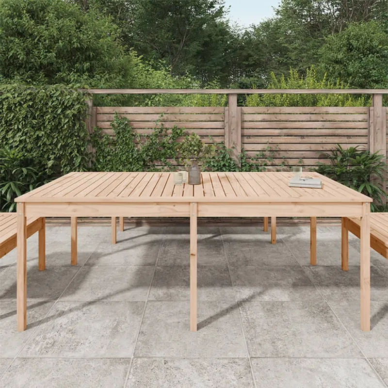 Sodo pöytätaso, 203,5x100x76cm, mäntypuuta massiivia