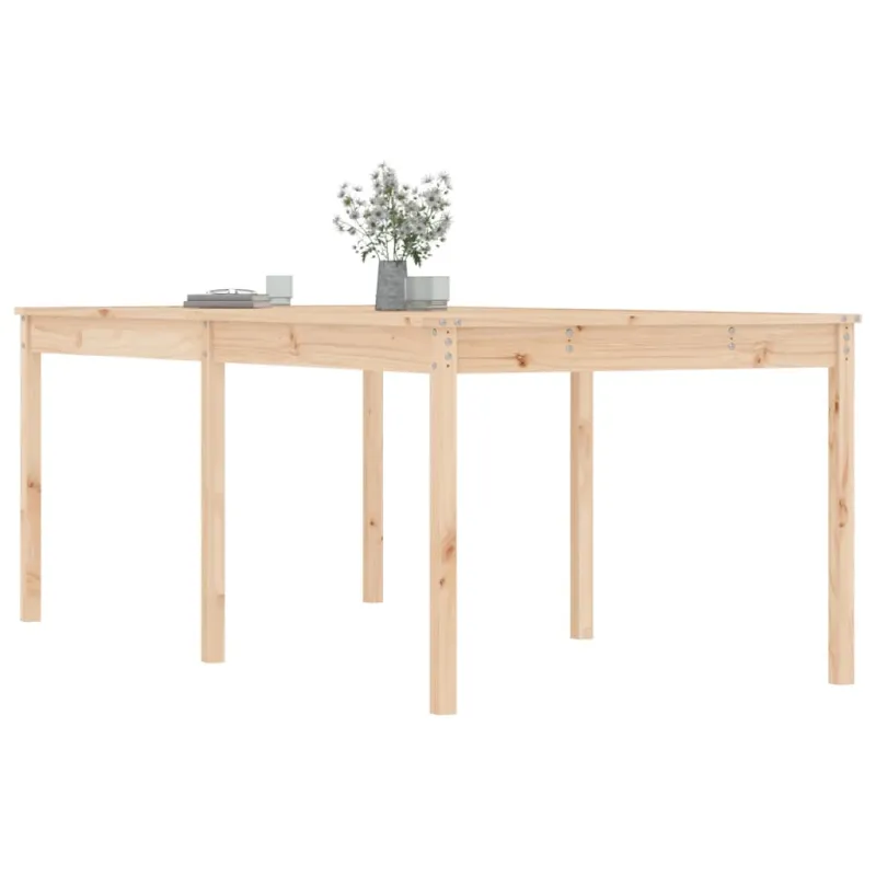 Sodo pöytätaso, 203,5x100x76cm, mäntypuuta massiivia