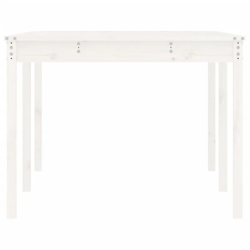 Sodo pöytätaso, valkoinen, 203,5x100x76cm, mäntypuuta massiivia