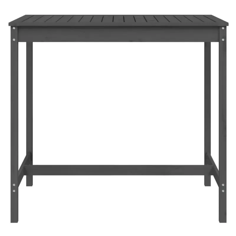 Sodo pöytä, harmaa, 121x82,5x110 cm, mäntypuuta massiivia