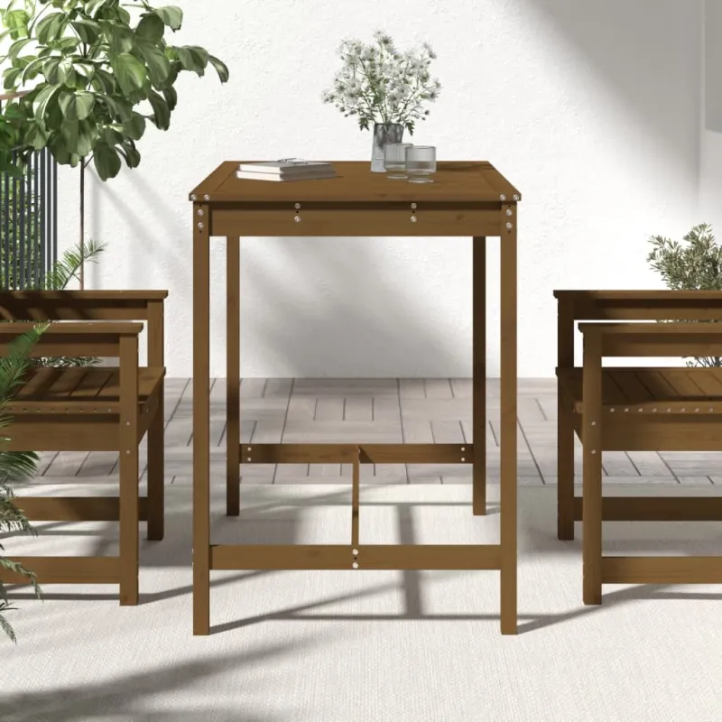 Sodo pöytätaso, hunajainen ruskea, 121x82,5x110 cm, kuusipuuta