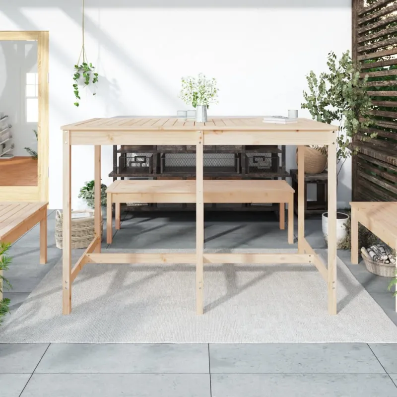 Sodo pöytä, 159,5x82,5x110 cm, mäntyä massiivipuuta