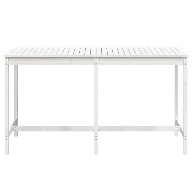 Sodastola, valkoinen, 203,5x90x110cm, mäntypuuta massiivia
