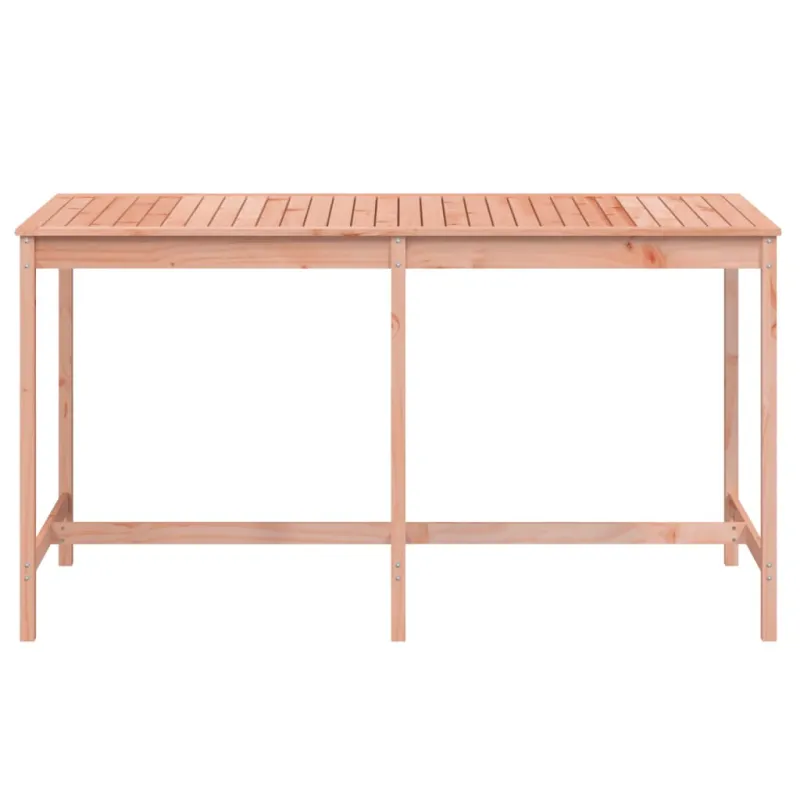 Sodo pöytä, 203,5x90x110 cm, kaksinkertainen lasi, mäntypuu massiivia